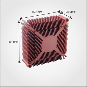 Custom Aluminum Profile material Extruded Aluminum sun flower Heatsinks with high quality