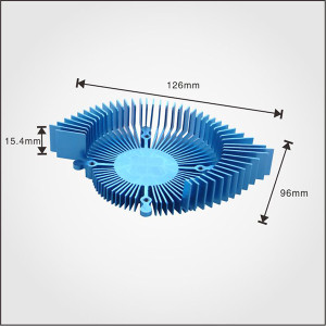 China Factory Aluminum extruded profile heat sink for cpu without fan