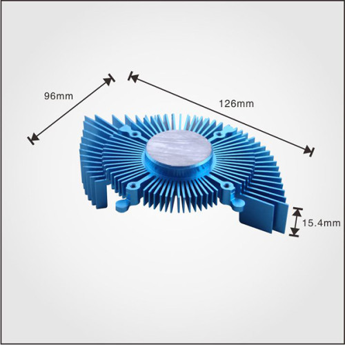 Aluminum extruded profile china heat sink for cpu with fan