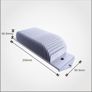 Custom Aluminum material Extruded T-Profile Aluminum Heatsinks with high quality