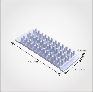 OEM aluminum extruded china mini CNC heat sink for connector