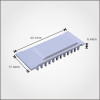 OEM aluminum extruded china mini CNC heat sink for connector