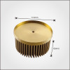 Made in China 110mm LED Pin Fin Heat Sink Cold Forging Heatsink