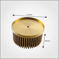 LED Pin Fin Heatsink with Diameter 110mm cold forging heatsink made in China
