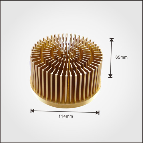 LED Pin Fin Heatsink with Diameter 110mm cold forging heatsink made in China