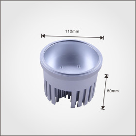 Big power cold forging pin fin led heatsink,silver anodized bead blasting
