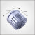 Big power cold forging pin fin led heatsink,silver anodized bead blasting