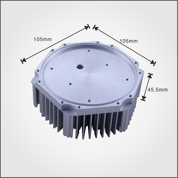 High quality precision CNC machined Aluminum Sunflower heat sink for LED light
