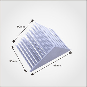 Factory price pure aluminum silver color cold forging heatsink for led lamp