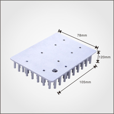 High quality 30 w led heat sink square cold forging pin fin heatsink