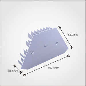 Aluminum 1070 skived fin cold forging heat sink for led light