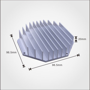 Factory manufacturing best price wholesale aluminum product extruded profile heatsink