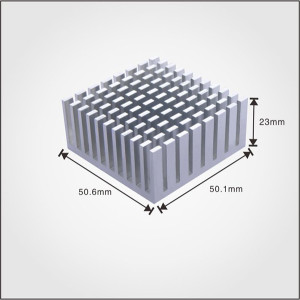 Custom Aluminum material Extruded T-Profile Aluminum Heatsinks with high quality