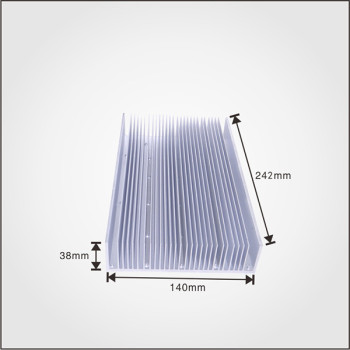 6000 series T-profile custom extruded heat sink aluminum extrusion heat sink