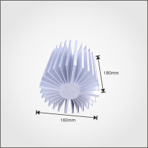 Al6063 extruded aluminum extrusion profile sunflower led heat sink