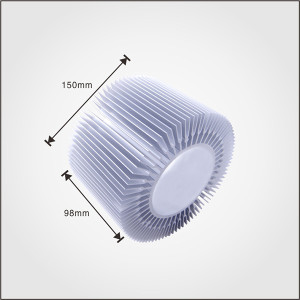 Low price wholesale aluminum extruded profile pin fin led heat sink