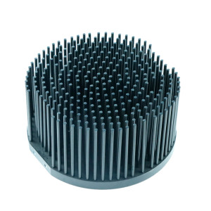 Custom 140mm Aluminum Round LED Cold Forging Pin Fin Heat Sink
