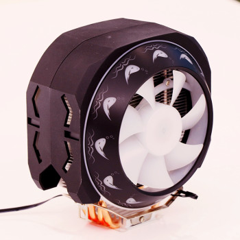 OEM/ODM Custom Copper Aluminum 4 Heatpipe RGB CPU Cooler with Dual Fans for Intel & AMD - Wholesale & Distributor Opportunities Available