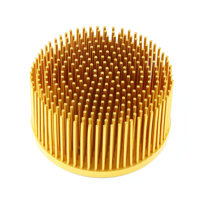Custom 140mm Aluminum Round LED Cold Forging Pin Fin Heat Sink