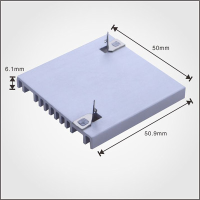 Custom Aluminum Extruded Profile Heat Sink Extruded Aluminum Heatsink
