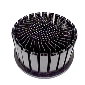 Factory Custom Aluminium Round LED Cold Forging Pin Fin Heatsink