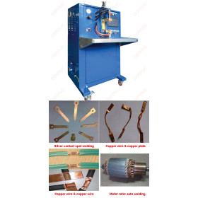 China intermediate frequency inverter welding machine for copper silver contact spot welding