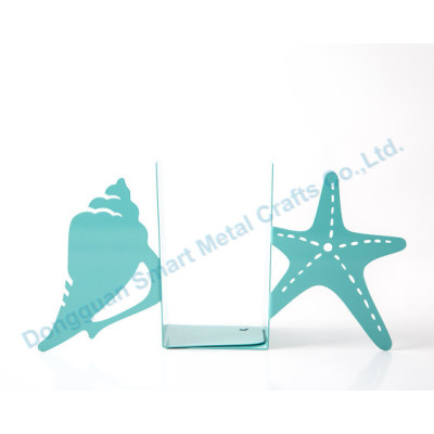 Conch&Starfish metal bookends