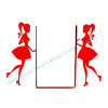 Decorative GIRL metal bookends High quality bookstand