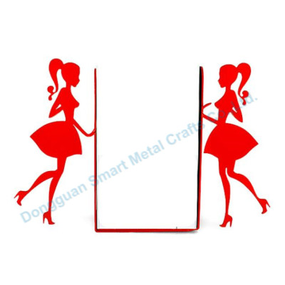 Decorative GIRL metal bookends High quality bookstand