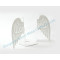 Steel bookends WING shaped metal bookends