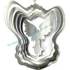 Steel ANGEL wind spinner in silver color made in china