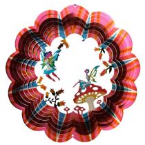 Multi color Fairy wind spinner 3D metal wind spinner