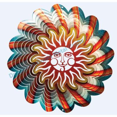 Designer SUN metal wind spinner Multi color SUN wind spinner