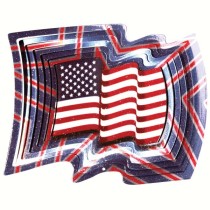 USA national flag wind spinner Stainless steel multi color wind spinner