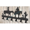 Cowboy Iron coat hook Wall mounted iron hook in black color