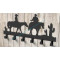 Cowboy Iron coat hook Wall mounted iron hook in black color