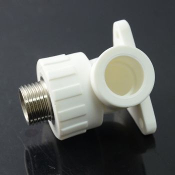 PPR male thread elbow with disk for hot-sale water supply system