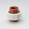 Hot sale in 2016 PPH pipe fittings union /plastic red union with dn1/2
