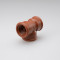 Hot sale in 2016 PPH plastic pipe fittings red female thread tee for water supply