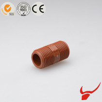 PPH plastic fittings red thread coupling / male thread PPH thread socket