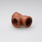Hot sale in 2016 PPH plastic pipe fittings red female thread tee for water supply