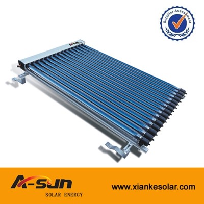 A-SUN Solar Keymark Heat Pipe Solar Collector With 15/20/25/30 Tubes