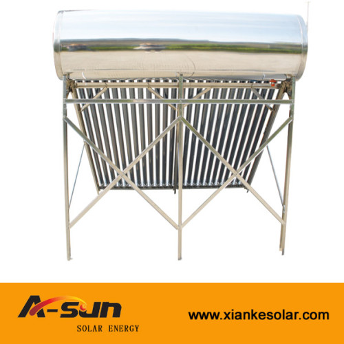 A-SUN high quality non-pressure stainless steel solar water heaters from china manufacturer