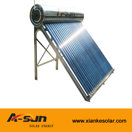 A-SUN high quality non-pressure stainless steel solar water heaters from china manufacturer