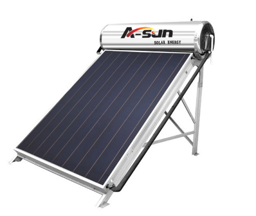 A-SUN Flat Plate Rooftop Electrical Heating Element Solar Water Heater