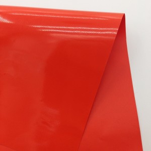 red vinyl fabric