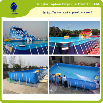 Hot selling laminated high quality pvc tarpaulin for swimming pool  TOP040