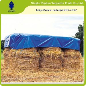 blue 500gsm waterproof fabric for hay tarps