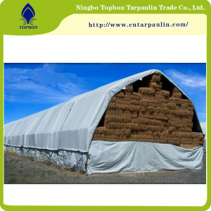 white 500gsm hay cover heavy duty tarps