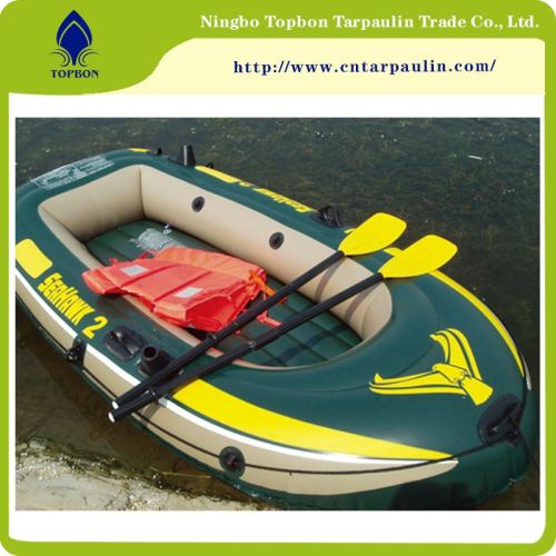 green 800gsm pvc coated tarpaulin for inflatable boat fabric